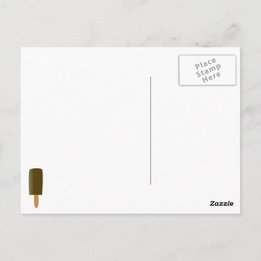 Ice Cream Sandwich Briefkaart (Achterkant)
