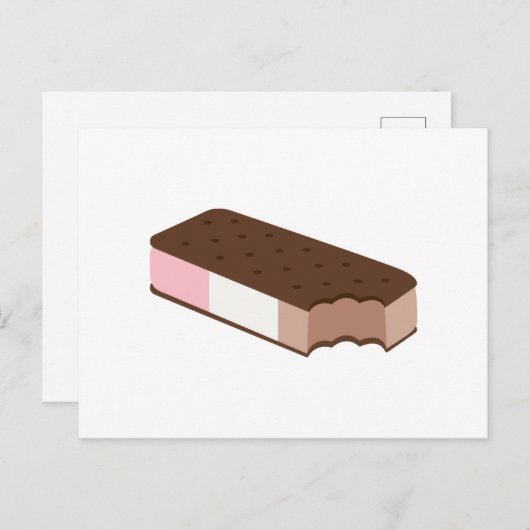 Ice Cream Sandwich Briefkaart (Voorkant / Achterkant)