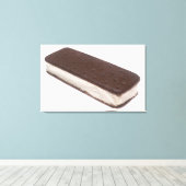 Ice Cream Sandwich Canvas Afdruk (Insitu (Houten vloer))