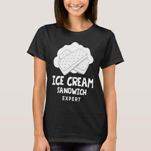 Ice Cream Sandwich Cookie Recipe T-shirt (Voorkant)