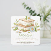 Ice Cream Sandwich Day Waterverf Uitnodiging (Staand voorkant)