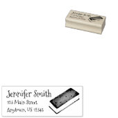 Ice Cream Sandwich Foodie Persoonlijk Adres Rubberstempel (Gestempeld)