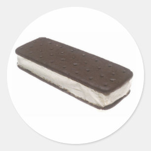 Ice Cream Sandwich Ronde Sticker