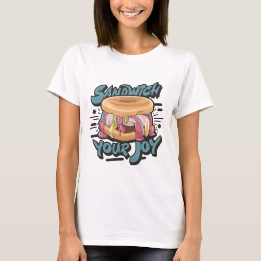 Ice Cream Sandwich voor je plezier T-shirt (Voorkant)