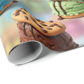 Ice Cream Sandwiches Wrapping Paper Cadeaupapier (Rol Hoek)