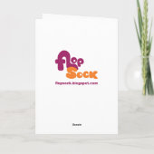 Ice Cream Santa Feestdagen Kaart (Achterkant)