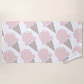 Ice Cream Schattige Aardbei roze handdoek (Voorkant)