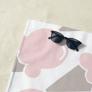 Ice Cream Schattige Aardbei roze handdoek