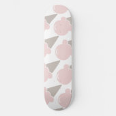 Ice Cream Schattige Aardbei roze handdoek Persoonlijk Skateboard (Voorkant)