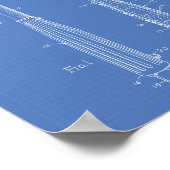 Ice Cream Scoop 1970 Patent Art Blueprint Poster (Hoek)