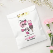 Ice Cream Scoop Birthday Party Favor Bags Bedankzakje (Gezegeld)