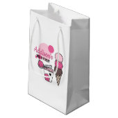 Ice Cream Scoop Birthday Party Gift Bag Klein Cadeauzakje (Achterkant Gekanteld)