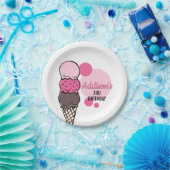 Ice Cream Scoop Birthday Party Paper Bord (Feest)