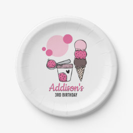 Ice Cream Scoop Birthday Party Paper Bord