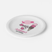 Ice Cream Scoop Birthday Party Paper Bord (Gekanteld)