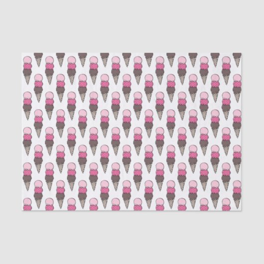 Ice Cream Scoop Birthday Party - Weefselpapier Tissuepapier (Voorkant)