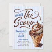 Ice Cream Scoop Boys Verjaardag Kaart (Voorkant)