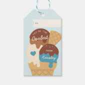 Ice Cream Scoop Classroom Valentijnsdag Cadeaulabel (Voorkant)