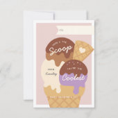 Ice Cream Scoop Classroom Valentijnsdag Kaart (Voorkant)