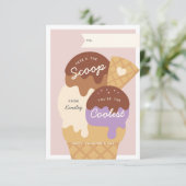 Ice Cream Scoop Classroom Valentijnsdag Kaart (Staand voorkant)