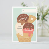 Ice Cream Scoop Classroom Valentijnsdag Kaart (Staand voorkant)