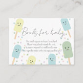 Ice Cream Scoop Confetti Books for Baby shower Informatiekaartje (Voorkant)