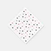 Ice Cream Scoop Hearts Birthday Party Paper Napkin Servet (Hoek)