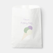 Ice Cream Scoop Pastel kleurrijk verjaardagsfeestj Bedankzakje (Voorkant)