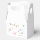 Ice Cream Scoop Pastel Kleurrijke verjaardagsfeest Bedankdoosjes (Geopend)