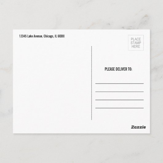 Ice Cream Scoop Verjaardagsfeestje Dank u Briefkaa Briefkaart (Achterkant)