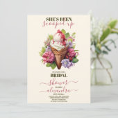 Ice Cream Scooped Up Vrijgezellenfeest Kaart (Staand voorkant)