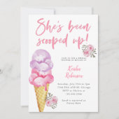 Ice Cream Scooped Up Vrijgezellenfeest Kaart (Voorkant)