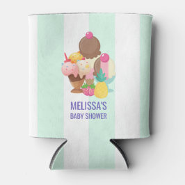 Ice Cream Scoops met Sprinkles Baby shower Blikjeskoeler