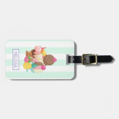 Ice Cream Scoops met Sprinkles Bagagelabel (Voorkant horizontaal)