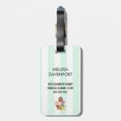 Ice Cream Scoops met Sprinkles Bagagelabel (Achterkant verticaal)