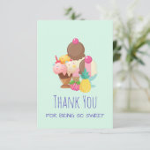 Ice Cream Scoops met Sprinkles Bedankt (Staand voorkant)