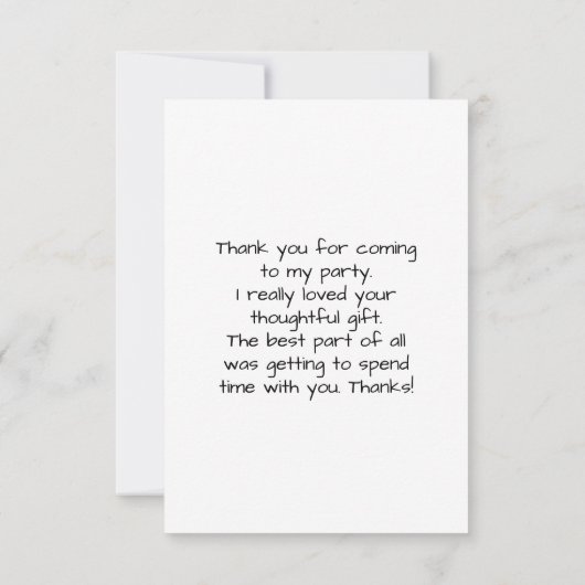 Ice Cream Scoops met Sprinkles Bedankt (Achterkant)