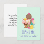 Ice Cream Scoops met Sprinkles Bedankt (Voorkant / Achterkant)