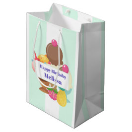 Ice Cream Scoops met Sprinkles Birthday Medium Cadeauzakje