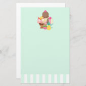 Ice Cream Scoops met Sprinkles Briefpapier (Voorkant / Achterkant)