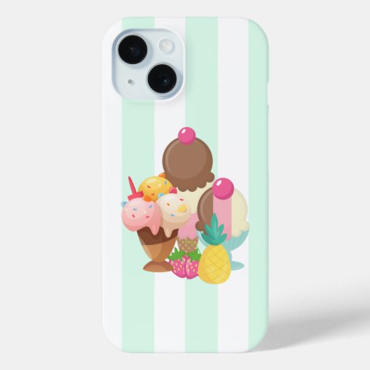 Ice Cream Scoops met Sprinkles Case-Mate iPhone Case (Achterkant)