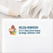 Ice Cream Scoops met Sprinkles Etiket (Insitu)