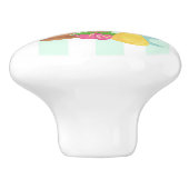 Ice Cream Scoops met Sprinkles Keramische Knop (Zijkant)