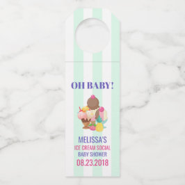 Ice Cream Scoops met Sprinkles Oh Baby! Flessenhanger