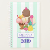 Ice Cream Scoops met Sprinkles Planner (Voorkant)