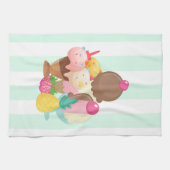 Ice Cream Scoops met Sprinkles Theedoek (Horizontaal)