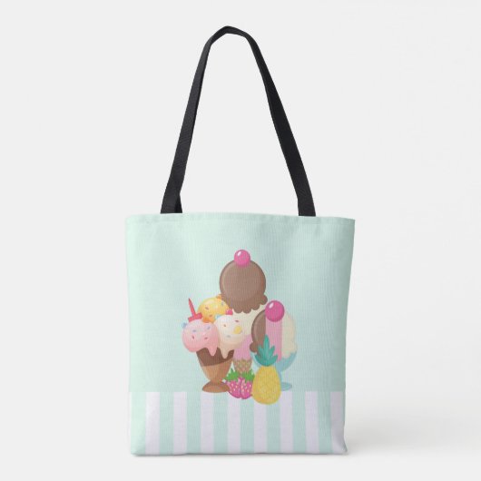 Ice Cream Scoops met Sprinkles Tote Bag (Achterkant)
