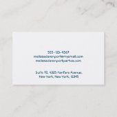 Ice Cream Scoops met Sprinkles Visitekaartje (Achterkant)