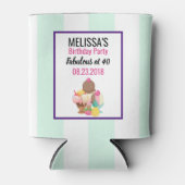 Ice Cream Scoops Verjaardagsfeest Blikjeskoeler (Voorkant)