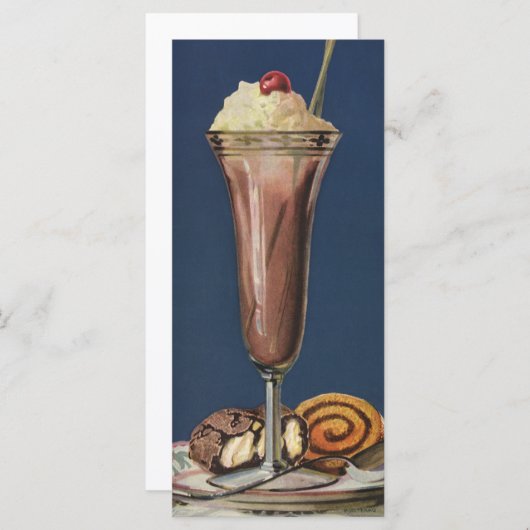 Ice Cream Shake, met schroefdraad en kers (Voorkant / Achterkant)